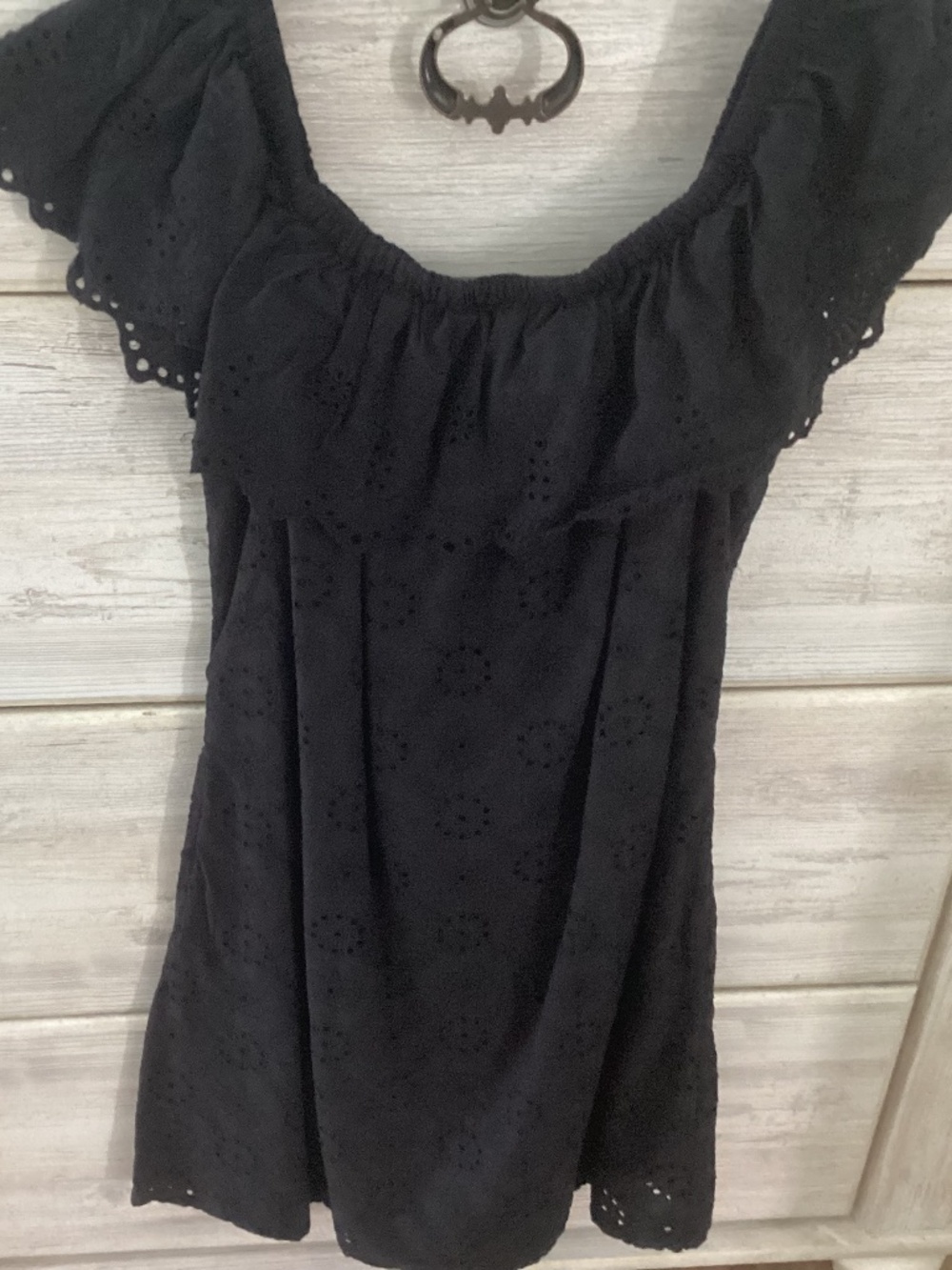Tommy Bahama Black off shoulder dress
